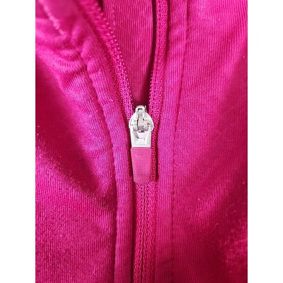 Nike Women’s Pro Dri-Fit Medium Pink 1/2 Zip Running Shirt Long Sleeve Pullover - Picture 12 of 14